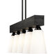 Neela 5 Light 41.63 inch Matte Black Linear Pendant Ceiling Light